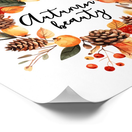 Autumn Beauty Poster (Ecke)
