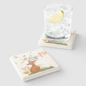 Autumn Beauty Steinuntersetzer (Seitenansicht)