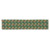 Autumn belässt Pattern Green Table Runner Kurzer Tischläufer (Horizontal)