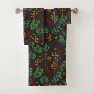 Autumn Berries Badhandtuch Set
