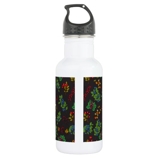 Autumn Berries Edelstahlflasche (Rückseite)