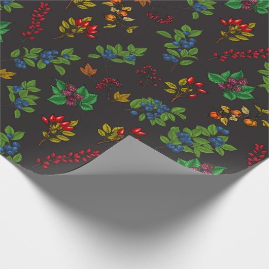 Autumn Berries Geschenkpapier (Ecke)