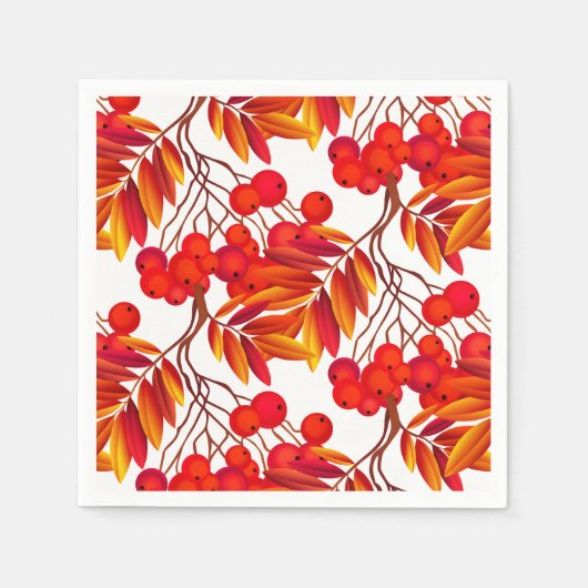 Autumn Berries Napkins Serviette (Vorderseite)