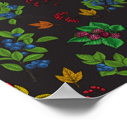 Autumn Berries Poster (Ecke)
