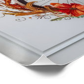 Autumn Bicycle Erntedank Blooms Wall Art Poster (Ecke)