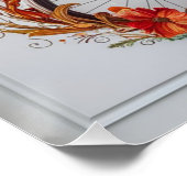 Autumn Bicycle Erntedank Blooms Wall Art Poster (Ecke)