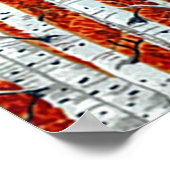 AUTUMN BIRCH BÄUME POSTER (Ecke)