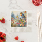 Autumn Bird Paper Napkin Serviette (Beispiel)
