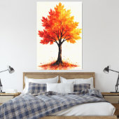 Autumn Blaze Leinwanddruck (Insitu (Schlafzimmer))