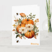 Autumn Blessing Card Feiertagskarte (Vorderseite)