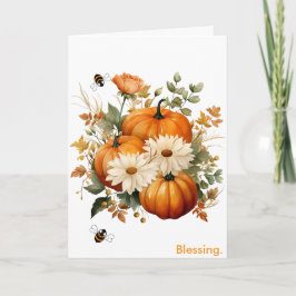 Autumn Blessing Card Feiertagskarte
