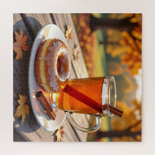 Autumn Blessings | Cider and Donut Puzzle (Horizontal)