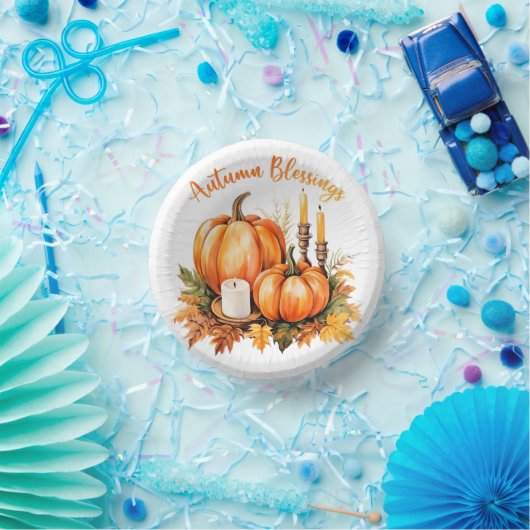 Autumn Blessings Pappteller (Party)