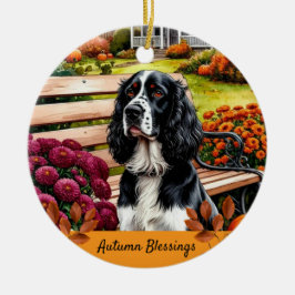 Autumn Blessings Thanksgiving Keramik Ornament