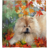 AUTUMN BLISS CHOW - Duschvorhang oder -anzeige (Vorderseite)