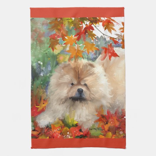 AUTUMN BLISS CHOW - Küchentücher (Vertikal)