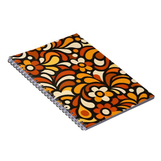 Autumn Bloom Pattern Notizblock (Rechte Seite)