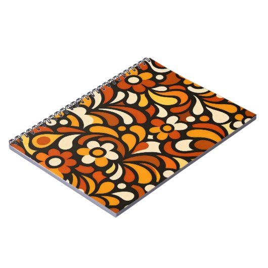 Autumn Bloom Pattern Notizblock (Linke Seite)