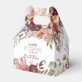Autumn Blooms 'a little pumpkin' Baby Shower Geschenkschachtel (Rückseite)