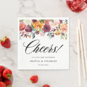 Autumn Blooms Garland Hochzeit im Herbst Serviette (Beispiel)