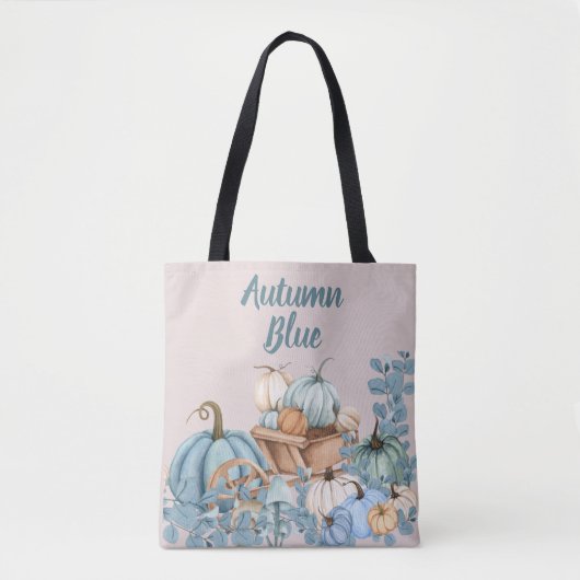 Autumn Blue Pumpkin Garden Tasche (Vorderseite)