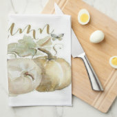 Autumn Blue Pumpkin Kitchen Schürze Küchentuch (Viertel Falte)