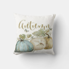 Autumn Blue Pumpkin Throw Kissen