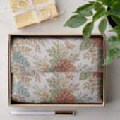 Autumn Blush Garden Floral Pattern Seidenpapier (Geschenk)