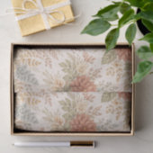 Autumn Blush Garden Floral Pattern Seidenpapier (Geschenk)