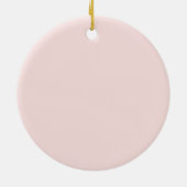 Autumn Blush Pink Pumpkin Gold Heart Vielen Dank Keramik Ornament (Hinten)