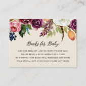 Autumn Boho Blooms Baby Showbuchanfrage Begleitkarte (Vorderseite)