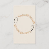 Autumn Boho Blooms | Moderne Hochzeitskarte Begleitkarte (Rückseite)