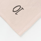 Autumn Boho Blooms Monogram Baby Milestone Foto Fleecedecke (Ecke)