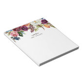 Autumn Boho Blooms Personalisiert Teacher Notizblock (angewinkelt)