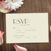 Autumn Boho Deko | Cream Wedding RSVP Card