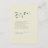 Autumn Boho Deko | Creme Hochzeit wünschend gut Begleitkarte (Vorderseite)