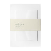 Autumn Boho Deko | CremeWedding Einladungsbanderole (Vorderseite Beispiel)