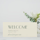 Autumn Boho Deko | Header für die Cremesitzkarte (Stehend Vorderseite)