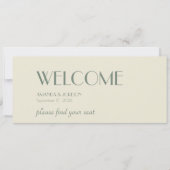 Autumn Boho Deko | Header für die Cremesitzkarte (Vorderseite)