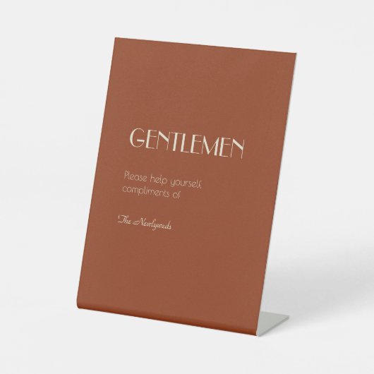 Autumn Boho Deko | RostGentlemen Badezimmer Sockelschild (Vorderseite)