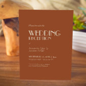 Autumn Boho Deko | Rosthochzeit Einladung