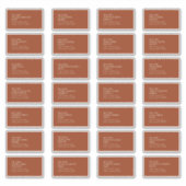 Autumn Boho Deko | Rust Guest Address Label (Vorderseite)