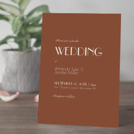 Autumn Boho Deko | Rust in einer Hochzeit Einladung