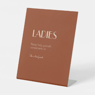 Autumn Boho Deko Rust Ladys Badezimmer Sockelschild