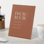 Autumn Boho Deko | Rust Wedding Foto Booth Sockelschild (In SItu)