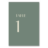Autumn Boho Deko | Sage Green Tischnummern Untersc (Vorderseite)