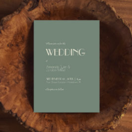 Autumn Boho Deko | Sage Green Wedding Einladung