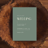 Autumn Boho Deko | Sage Green Wedding Einladung