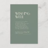 Autumn Boho Deko | Sage Green Wedding wünscht gut Begleitkarte (Vorderseite)