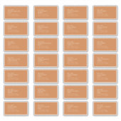 Autumn Boho Deko | Terracotta Guest Address Label (Vorderseite)